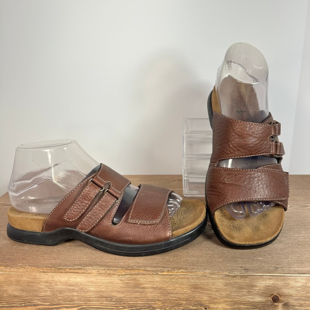 Eastland VTG Y2K Leather Sandals Womens 7 Brown Coastal Boho Comfort Earthy